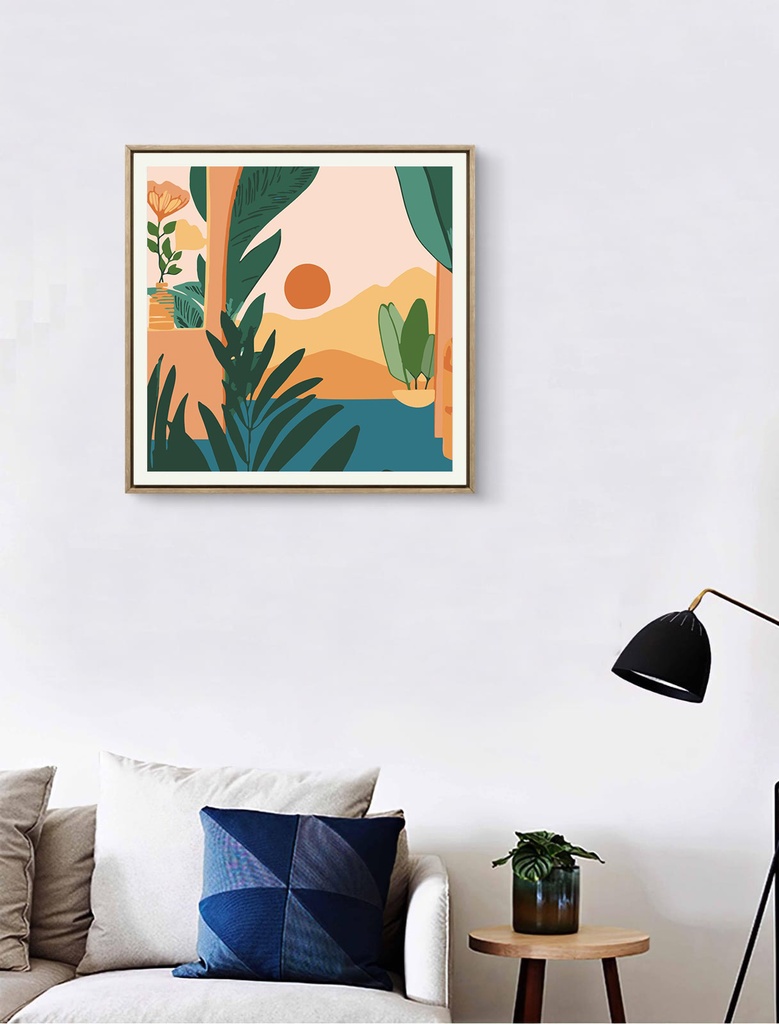 Rolled Mini Paint by Numbers - Colorful Sunrise