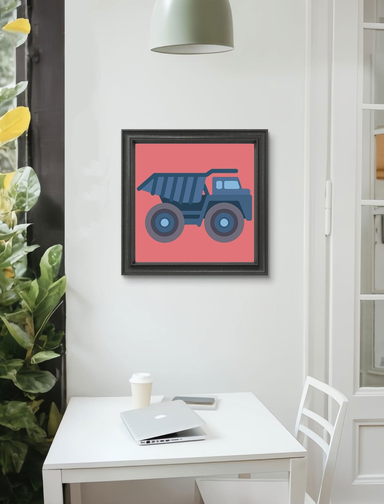 Rolled Mini Paint by Numbers - Dump Truck