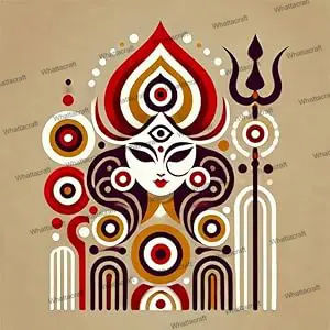 Framed Mini Paint by Numbers - Durga Shakti