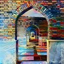 Framed Mini Paint by Numbers - Magical Gates