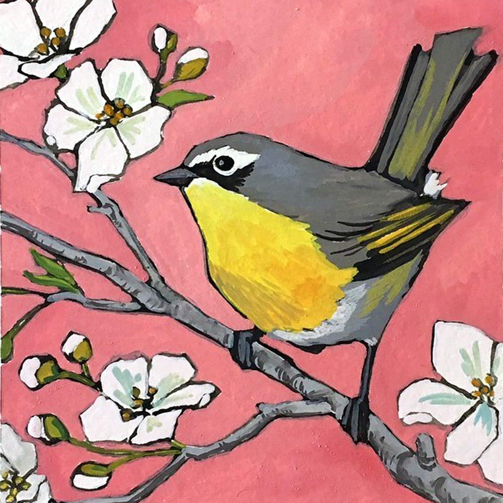 Framed Mini Paint by Numbers - The Grey Wagtail